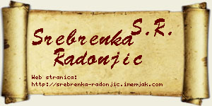 Srebrenka Radonjić vizit kartica